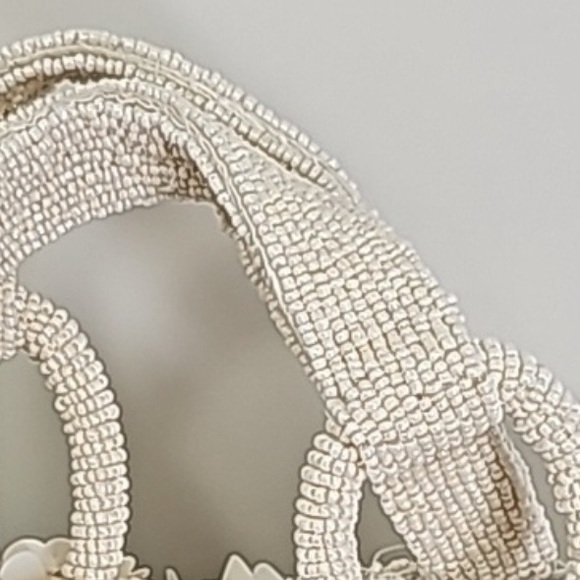 Ivory hand beaded bag, NEW - Picture 8 of 9